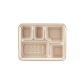 Bio - Degradable 5 Compartment Deep Tray - hotpackwebstore.com - Bio - Degradable Containers